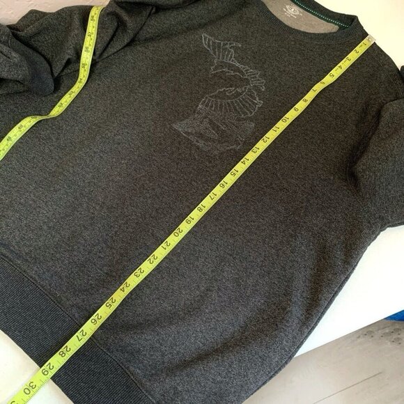 Michigan Graphic Sweatshirt Mens XXL Gray G.H. Bass Long Sleeves Warm Cozy - Picture 7 of 9